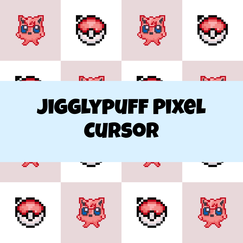Jigglypuff Pixel Cursor